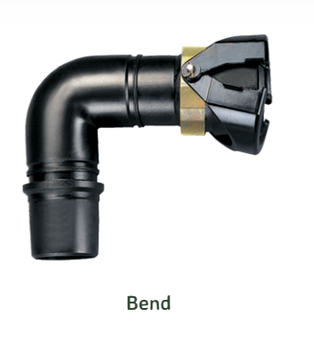 BEND 75MM (1 PCS, BLACK, WITH CLAMP) - JAIN IRRIGATION QUICK CONNECT SPRINKLER FITTINGS BEND 75MM (1 PCS, BLACK, WITH CLAMP) - JAIN IRRIGATION QUICK CONNECT SPRINKLER FITTINGS