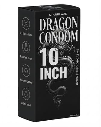 STARBLAZE Orignal Big Size Extra Large Premium Dragon 10 inch Condom for Men XXL SIZE
