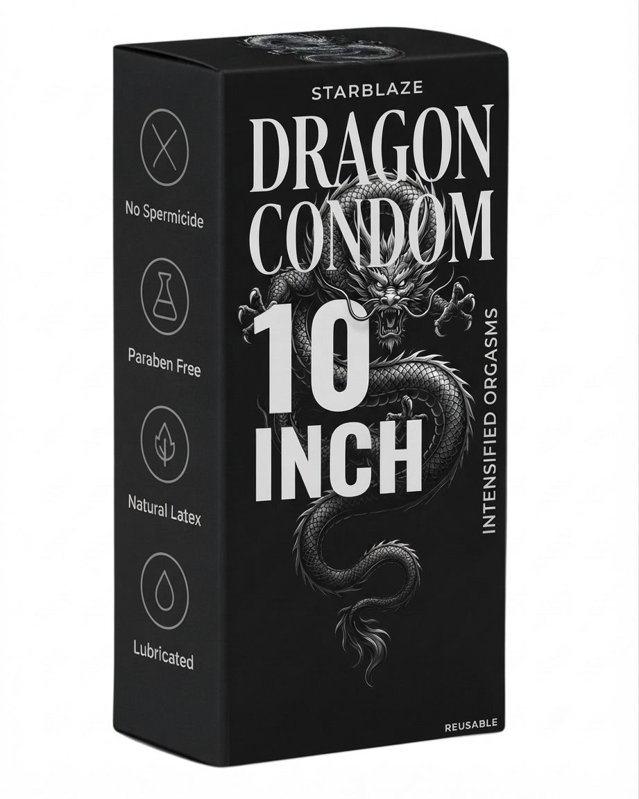 STARBLAZE Orignal Big Size Extra Large Premium Dragon 10 inch Condom for Men XXL SIZE