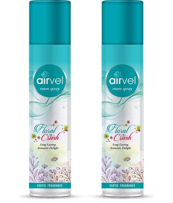 Airvel Floral Fragrance Room Spray Air Freshener for Home, Bathroom and Car 217ml ( Pack of 2 )