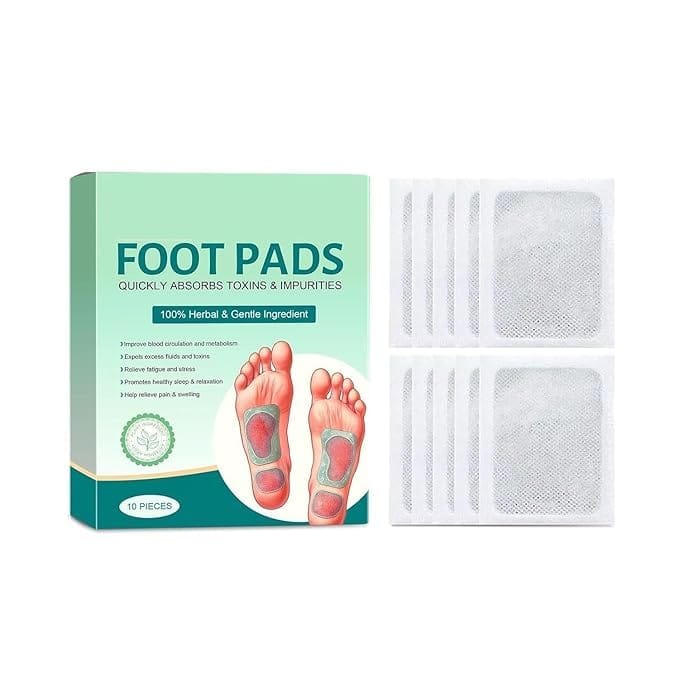 Foot patch (Pack of 2) Herbal And Gentle Ingredient Detox Foot Pads (20 pieces), Natural Ingredients for Sleep Aid, Pain Relief, Toxin Removal with Bamboo Vinegar and Acupoint Micro-Massage Technology (20)
