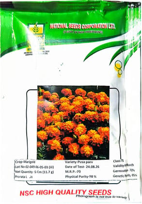 NSC MARIGOLD PUSA PARV 5 GM PACK