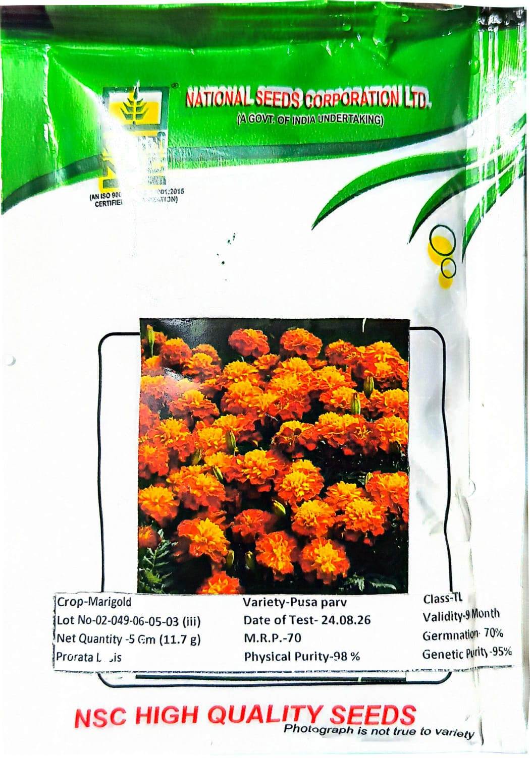 NSC MARIGOLD PUSA PARV 5 GM PACK
