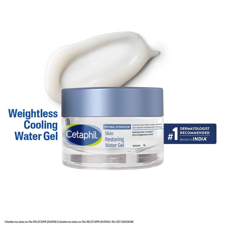 Cetaphil Optimal Hydration Restoring Water Gel - Hydrosensitive Complex For 72H Hydration (48g)