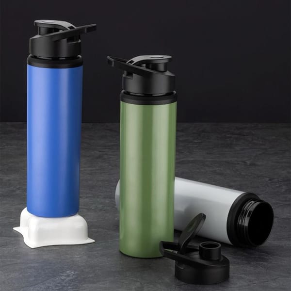 Mix-Colour Stainless Steel Water Bottle with Flip Top Leakproof 