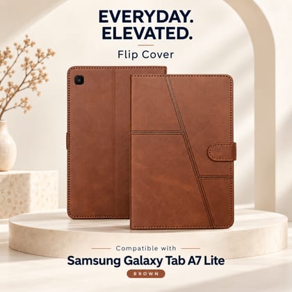 Fonfox Flip Cover Compatible with Samsung Galaxy Tab A7 Lite 8.7 Inch | Premium Leather Texture Tablet Case with Stand Function & Full Body Protection Fonfox Flip Cover Compatible with Samsung Galaxy Tab A7 Lite 8.7 Inch | Premium Leather Texture Tablet Case with Stand Function & Full Body Protection