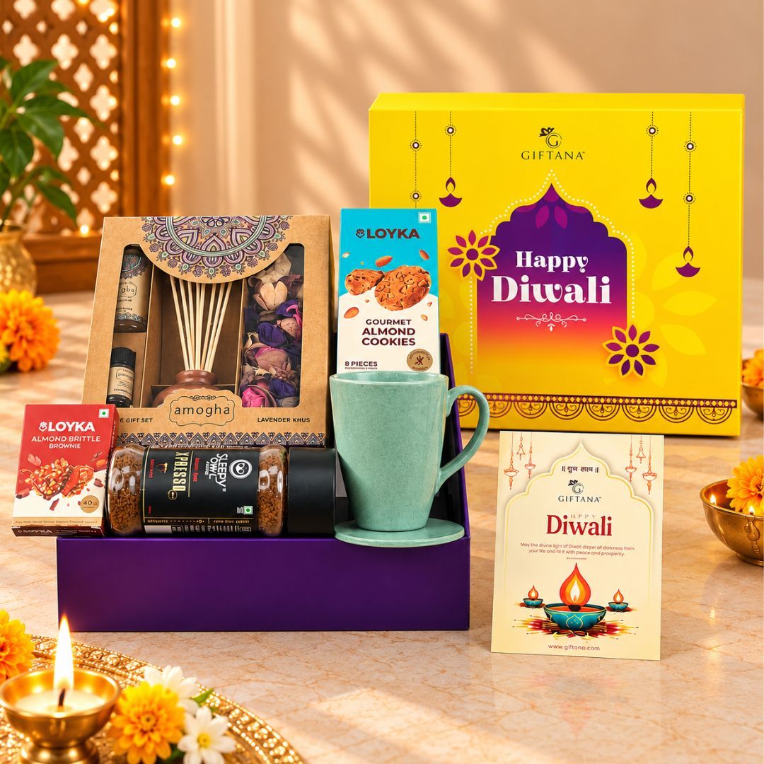 Scented Moments, Brews & Sustainable Diwali Gift Hamper