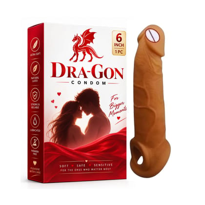 Premium Reusable Condom - 6 Inch - Unleash the Dragon