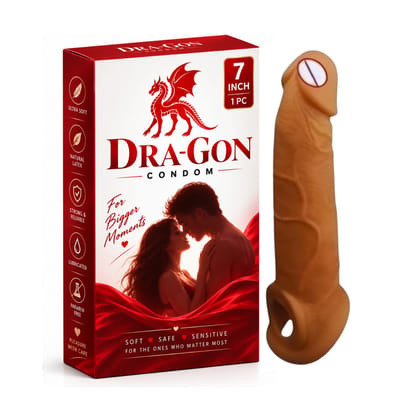 Premium Reusable Condom - 7 Inch - Unleash the Dragon