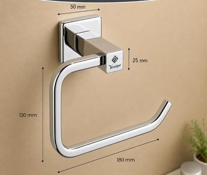 Vessique Chrome Open Ring Towel Holder