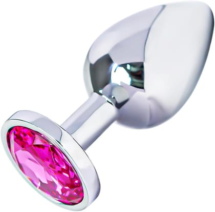 Stainless Steel Anal Wellness Plug with Jewel-Style Finish