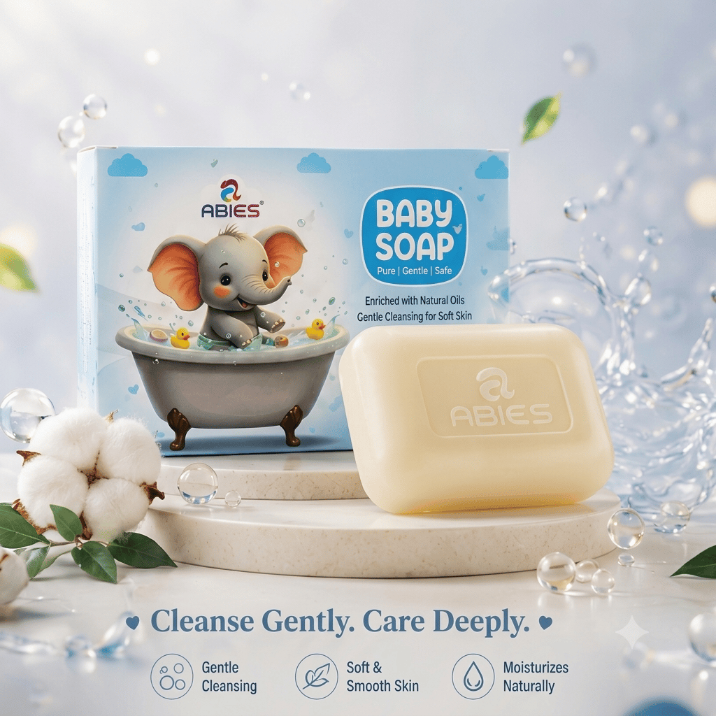 Abies Soft & Gentle Ayurvedic Baby Soap with Tulsi & Chandan