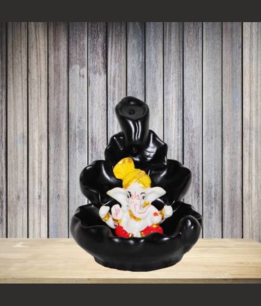 BECKON VENTURE Backflow Ganesha Showpiece 9.5 cm - Pack of 1