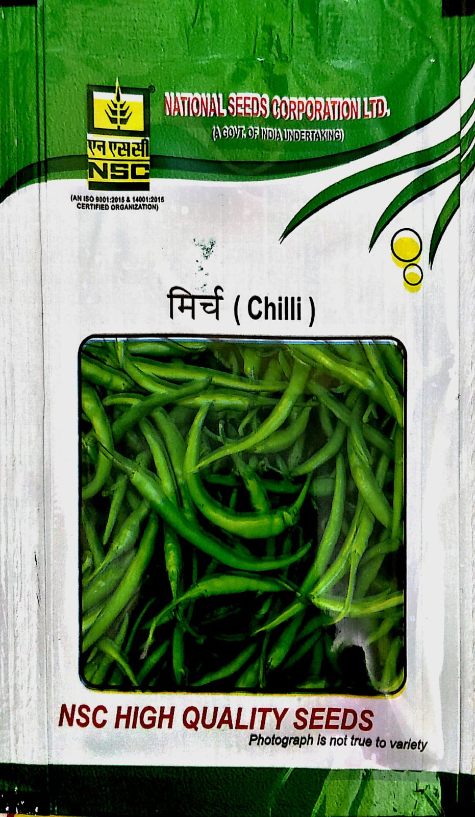 Nsc Hybrid Chilli Variety Arka Meghna T/l Seed 10 Gm Pouch