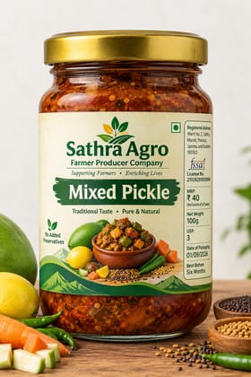 Sathra Agro Mixed Pickle 100g