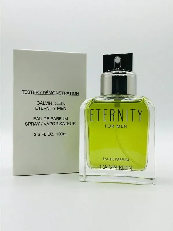 Calvin Klein Eternity Tester White Eau De Parfum 100ml for Men CK Premium Classic Fresh Masculine Fragrance