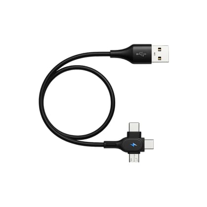 3-in-1 Power Bank Cable 120W Fast Charging USB-A to Type-C, Lightning & Micro-USB, 30cm 3-in-1 Power Bank Cable 120W Fast Charging USB-A to Type-C, Lightning & Micro-USB, 30cm