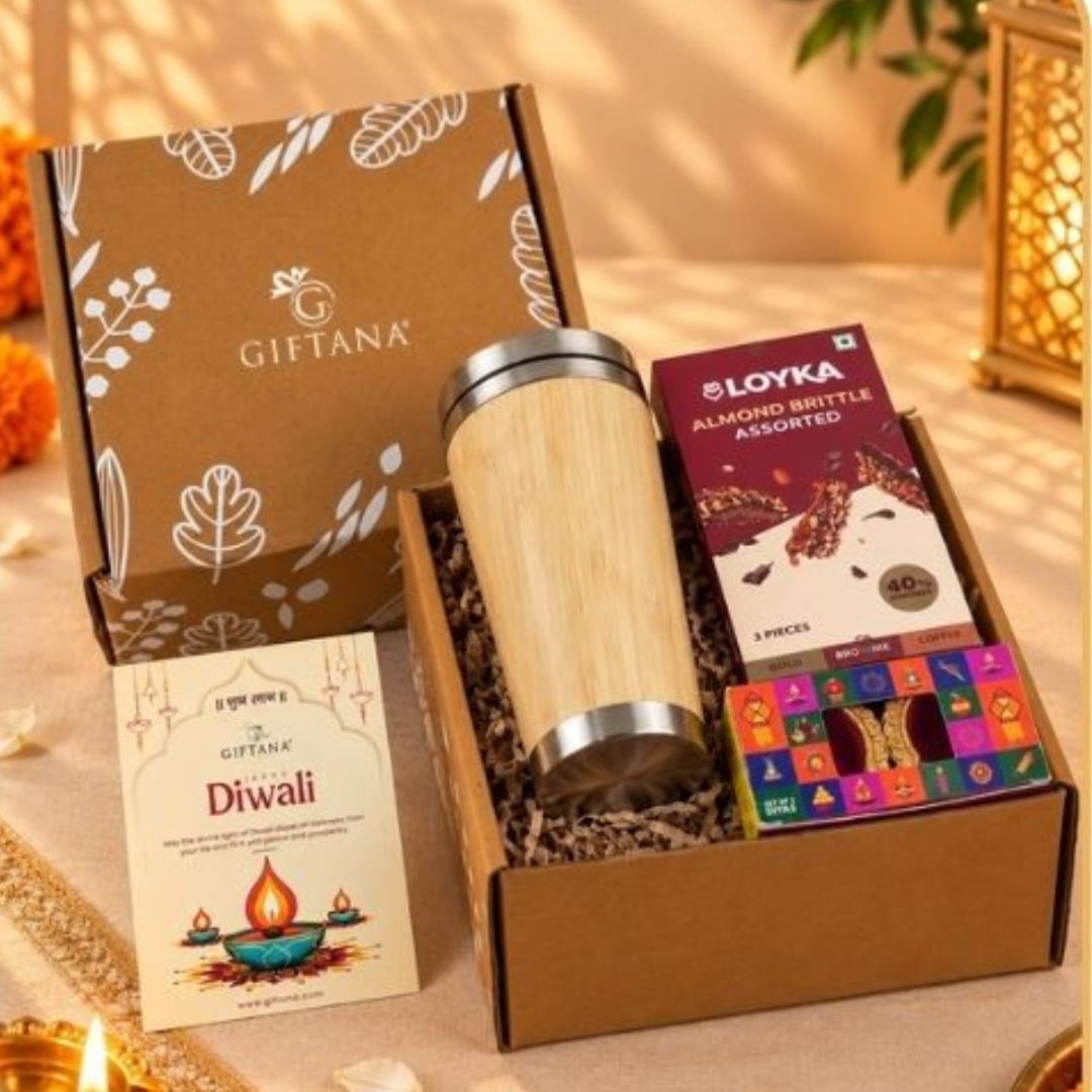 Bamboo Radiance Box Eco Friendly Corporate Diwali Gift