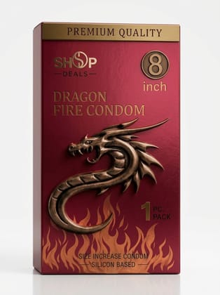 Dragons Condome For Men 7-inch for regular use | Ultra Soft | Long Lasted | Extra Pleasure | Extra size |