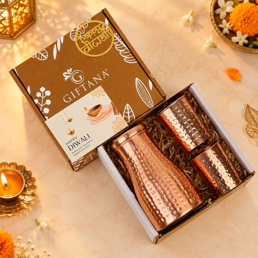 Radiant Copper Set Premium Diwali Gifts for Staff and Executives