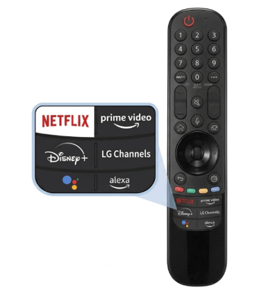 Lg Magic Tv Remote for 4K Smart OLED (Model-MR21GA) tv Remote Control Without Voice Command And Pointer Function (Pairing Required)