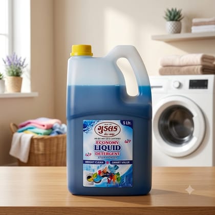 Goodluck Economy Liquid Detergent (5 Ltr) – For Top & Front Load Washing Machine & Bucket Wash Goodluck Economy Liquid Detergent (5 Ltr) – For Top & Front Load Washing Machine & Bucket Wash