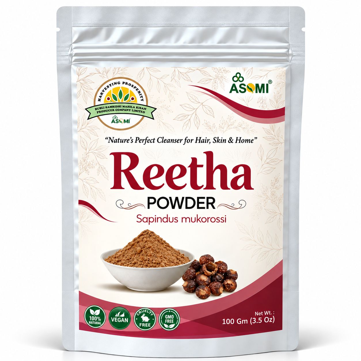 Reetha Powder - Handcrafted by Rural Women of Assam
