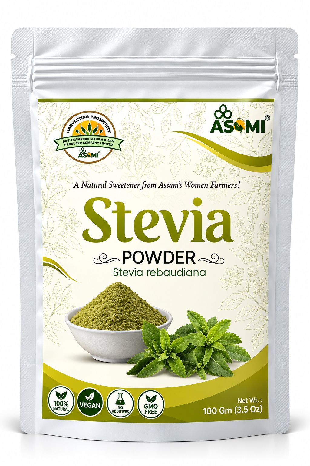 Stevia Powder - Handcrafted by Rural Women of Assam