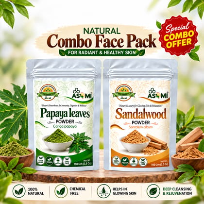Face Care Combo (Papaya Leaves + Sandalwood)