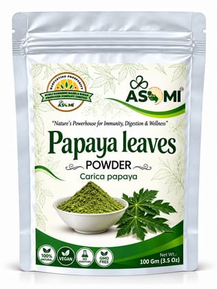 Papaya Leaves Powder - Handcrafted by Rural Women of Assam