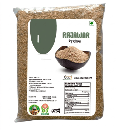 Premium Bulgur Wheat (Dalia) - Wholesome & Versatile Grain, Clear Pack 1 Kg