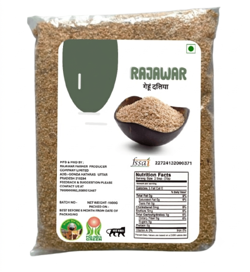 Premium Bulgur Wheat (Dalia) - Wholesome & Versatile Grain, Clear Pack 1 Kg