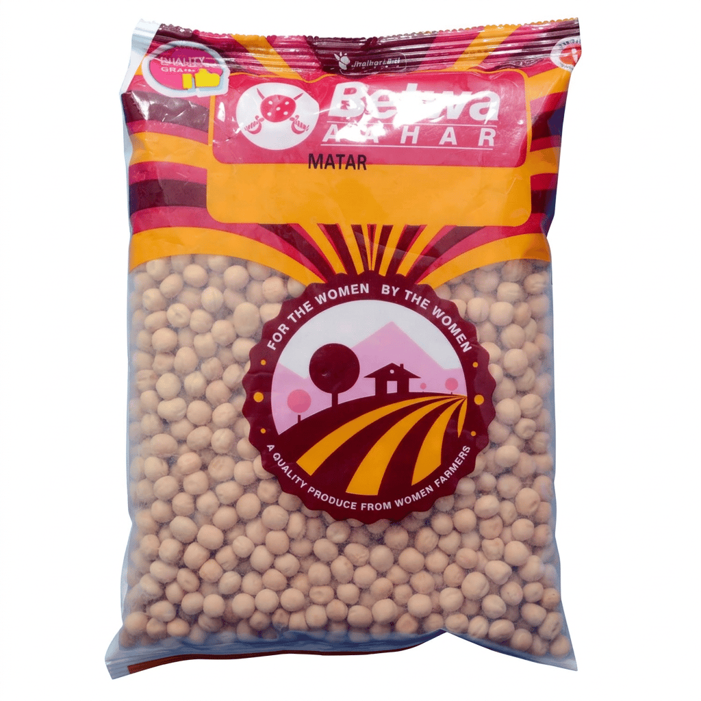 Betwa Aahar Matar - Premium Quality Dried Peas from Women Farmers 500 Gram