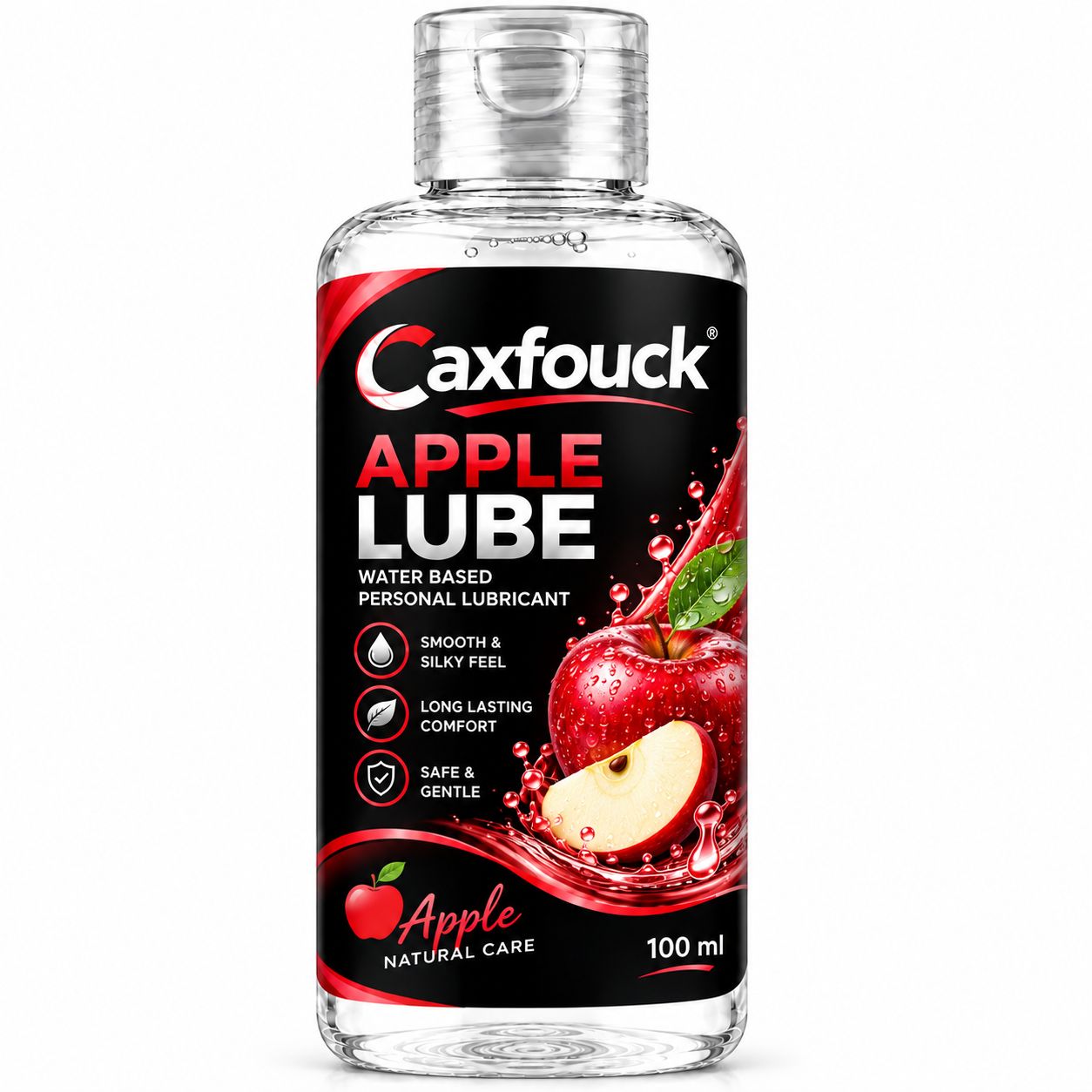 Caxfouck Apple Personal Intimate Lube Gel 100 ml Smooth Feel & Everyday Comfort (Set Of 1)
