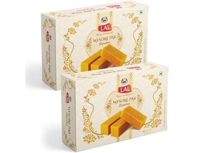 Lal Sweets Mysore Pak Signature - 200g x 2 Pack