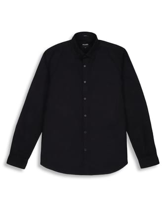 SOLID SHIRT IN BLACK-M