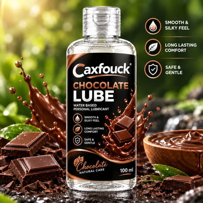 Caxfouck Chocolate Personal Intimate Lube Gel 100 ml Smooth Feel & Everyday Comfort (Set Of 1)
