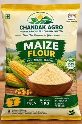 Chandak Agro 100% Organic Maize Packet