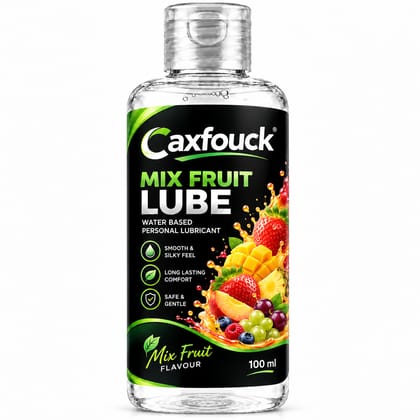 Caxfouck Mix Fruit Personal Intimate Lube Gel 100 ml Smooth Feel & Everyday Comfort (Set Of 1)