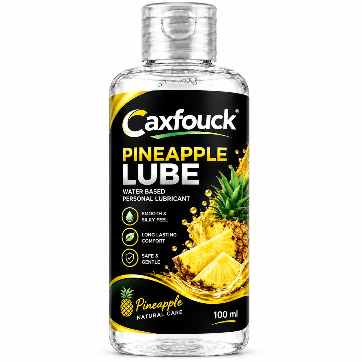 Caxfouck Pineapple Personal Intimate Lube Gel 100 ml Smooth Feel & Everyday Comfort (Set Of 1)