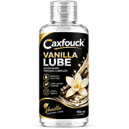 Caxfouck Vanilla Personal Intimate Lube Gel 100 ml Smooth Feel & Everyday Comfort (Set Of 1)