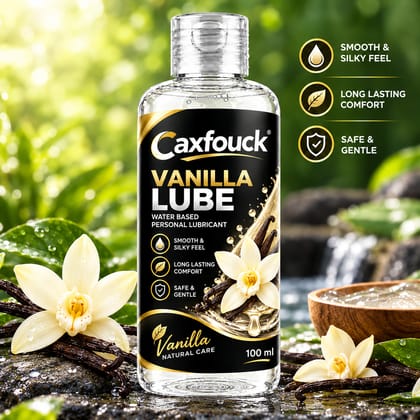 Caxfouck Vanilla Personal Intimate Lube Gel 100 ml Smooth Feel & Everyday Comfort (Set Of 1)