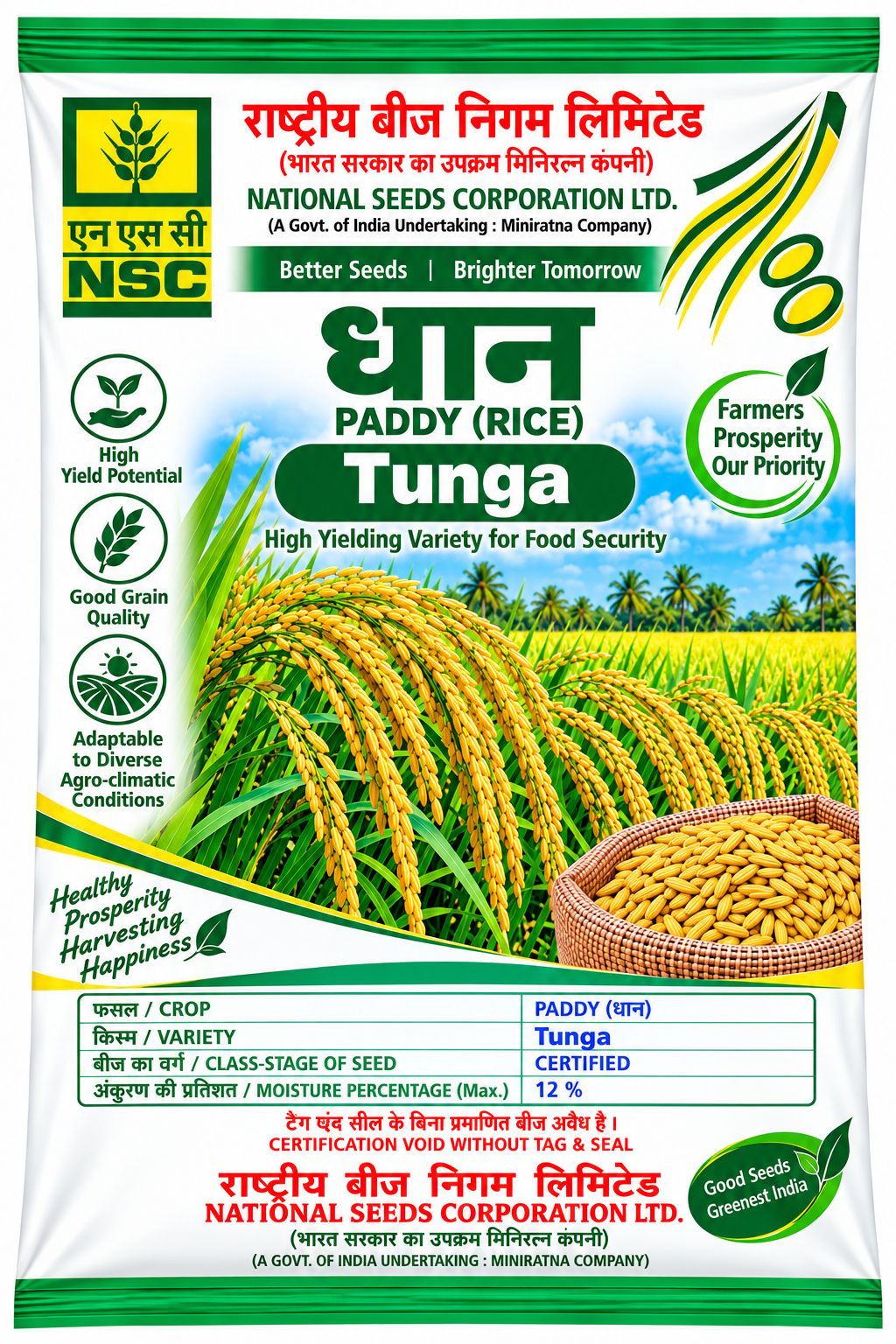 NSC PADDY TUNGA - 5 KG 