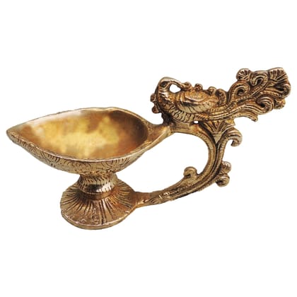Brass Showpiece Deepak Statue, Height : 3.5 Inch (BSMAS528)
