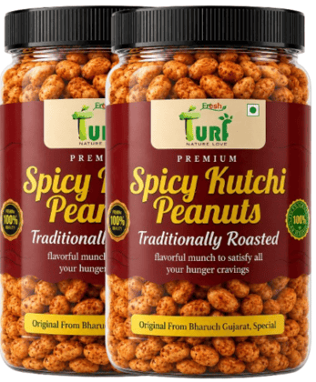 TURF FRESH - Spicy Kutchi Peanuts | Traditional Bharuch Roasted Sing Dana | Crunchy Masala Snack TURF FRESH - Spicy Kutchi Peanuts | Traditional Bharuch Roasted Sing Dana | Crunchy Masala Snack