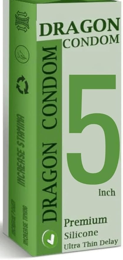 Con-dom Dragons For Men 5-inch fill for regular use | Ultra Soft | Long Lasted | Extra Pleasure | Extra size | Real Brown Big Size