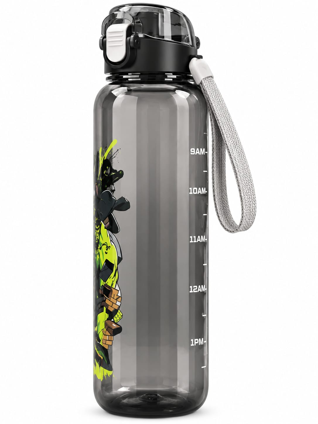 Marvel Avengers Reusable Sipper Water Bottle with Carry Strap