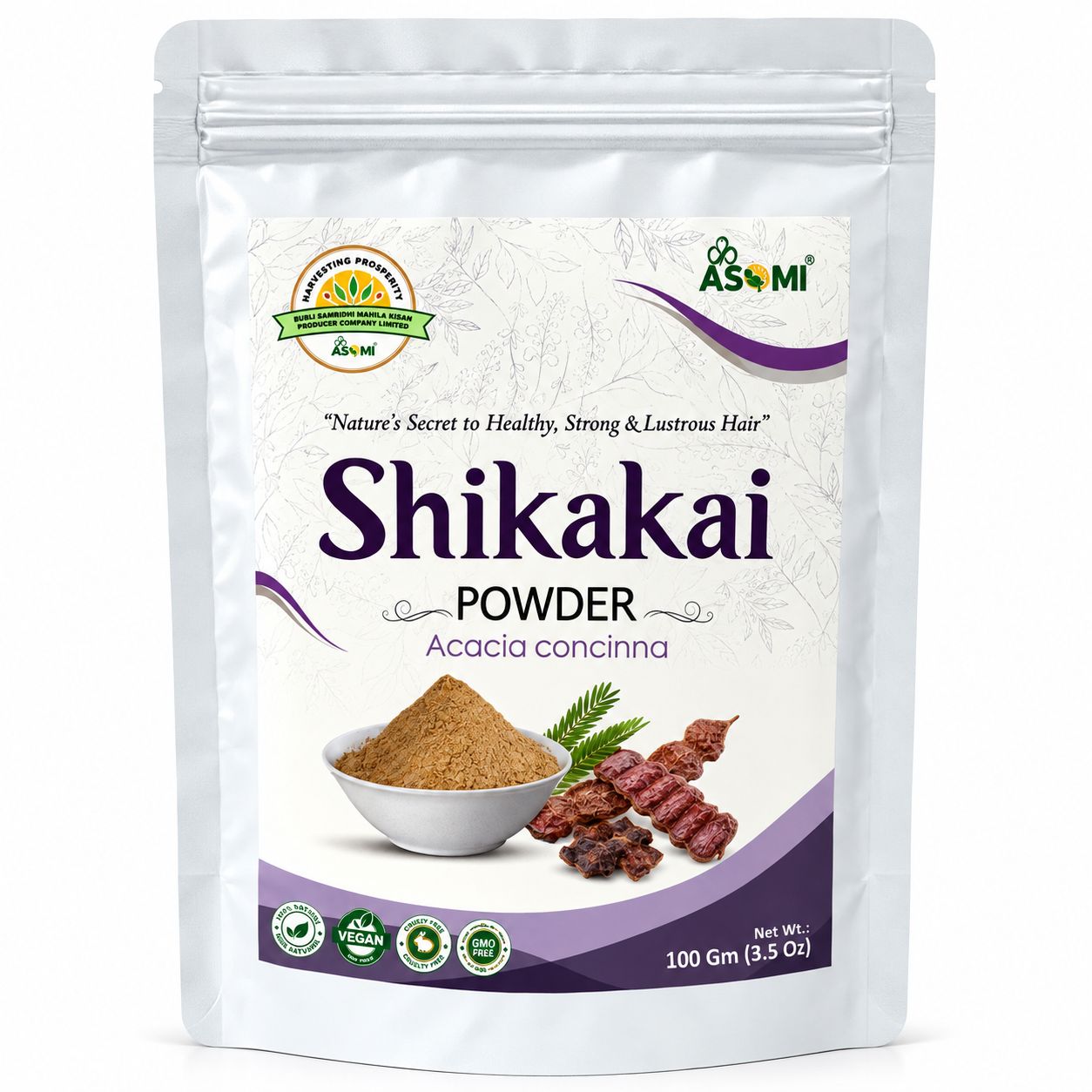 Shikakai Powder - Handcrafted by Rural Women of Assam