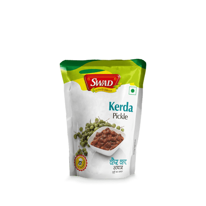 SWAD Traditional and Delicious Tenti Dela Pickles and Pickles and Chutney/ Gunda Kerda Achar/ Lasode Gunda Pickles and Pickles and Chutney Home Made Rajasthani lasoda Gujrati achar, Lasode Gunda Pickles and Pickles and Chutney Achar - 200 gm (Pack of 8)