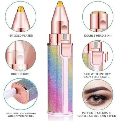 2-in-1 Facial Hair & Eyebrow Trimmer